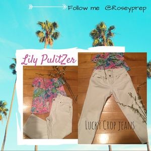 White Crop / Capri Jeans